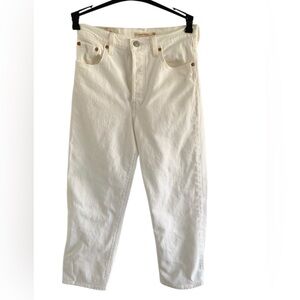 Levi’s Ribcage straight White ankle Jeans
